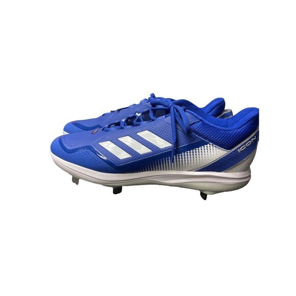NEW! Adidas Ion 7 Baseball Cleats Royal Blue White Lightweight Men's Size 13 - Picture 4 of 9